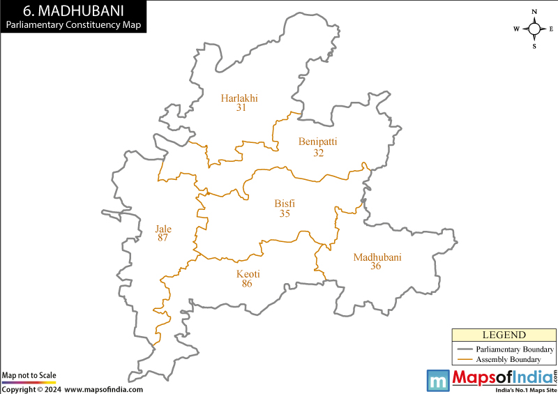 Madhubani Constituency Map