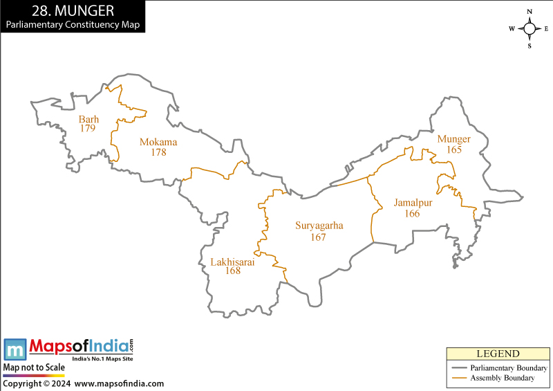 Munger Constituency Map