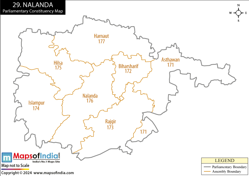 Nalanda Constituency Map