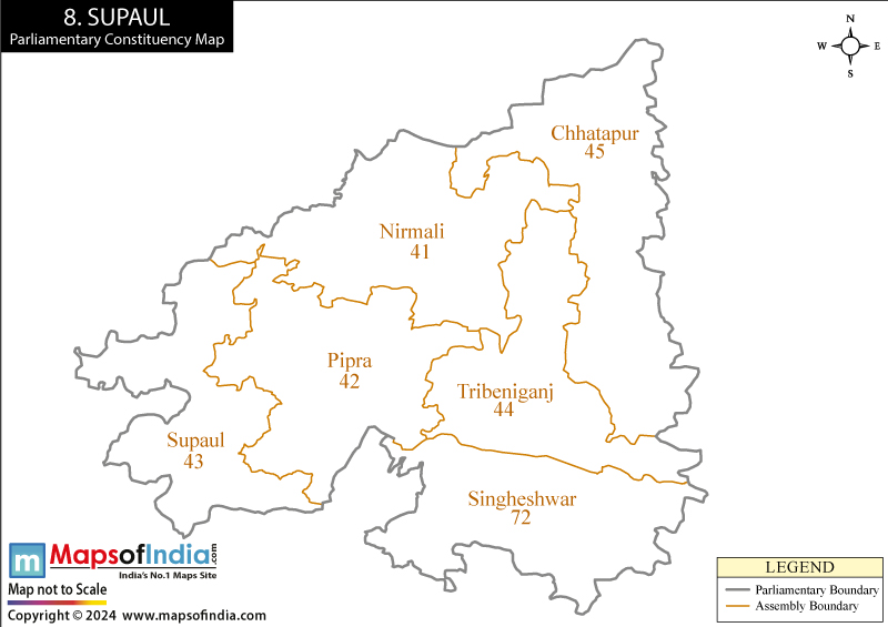 Supaul Constituency Map