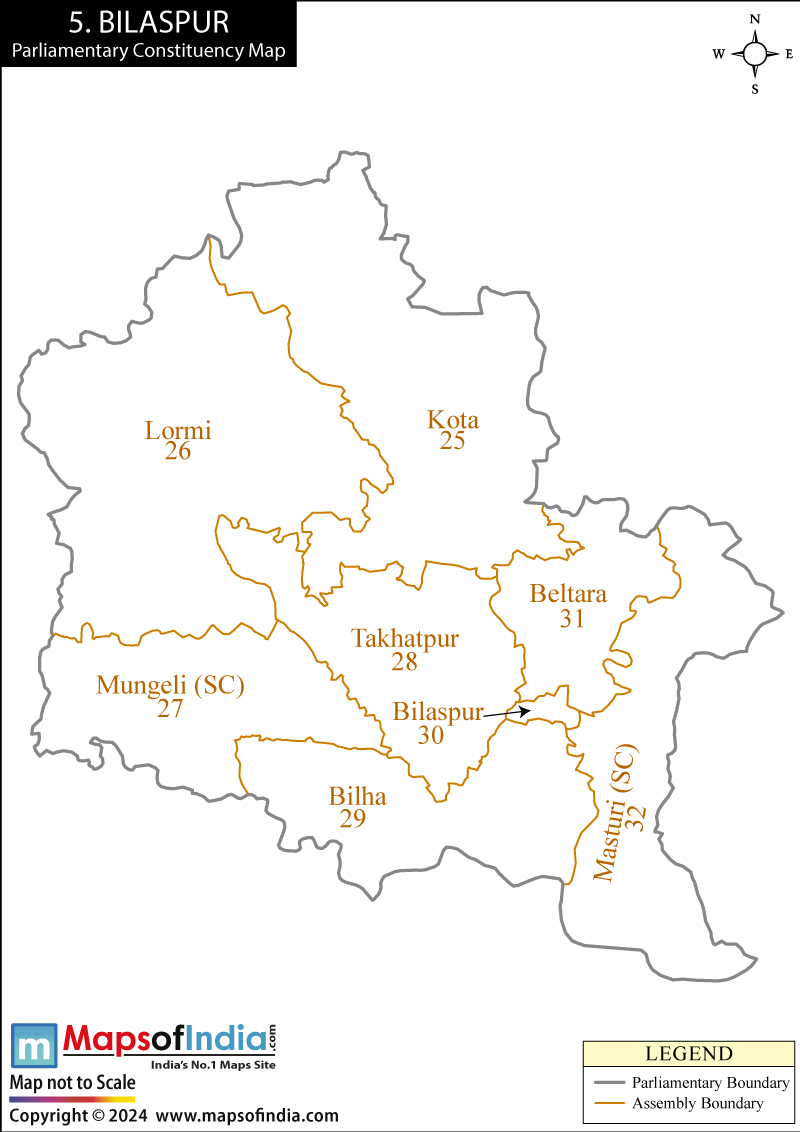 Bilaspur Constituency Map