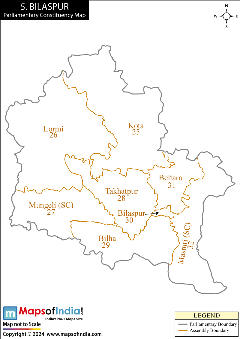 Bilaspur In India Map Bilaspur Election Result 2019 - Parliamentary Constituency Map And Winning  Mp