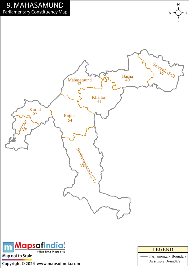 Mahasamund Constituency Map