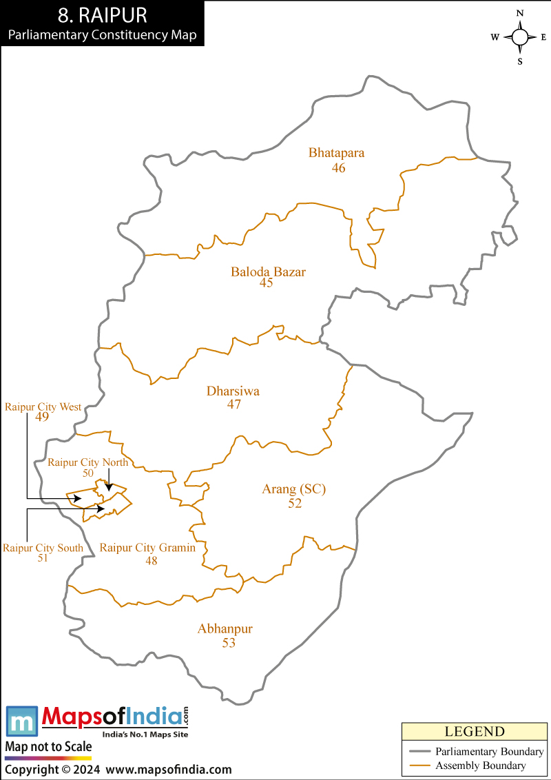 Raipur Constituency Map
