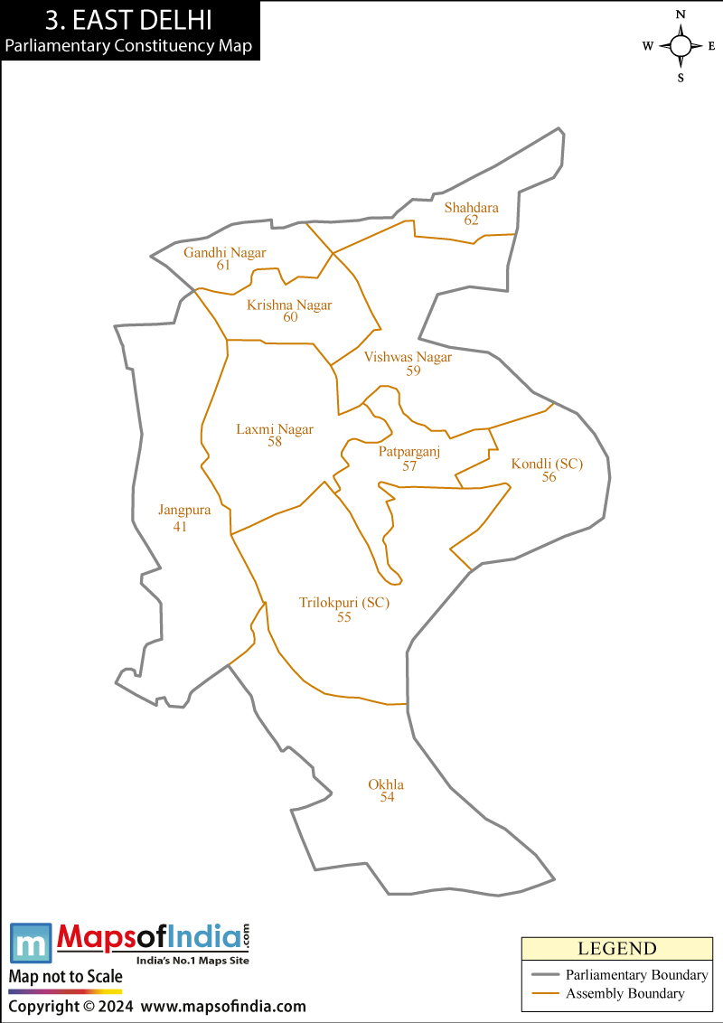East Delhi Parliamentary Constituencies