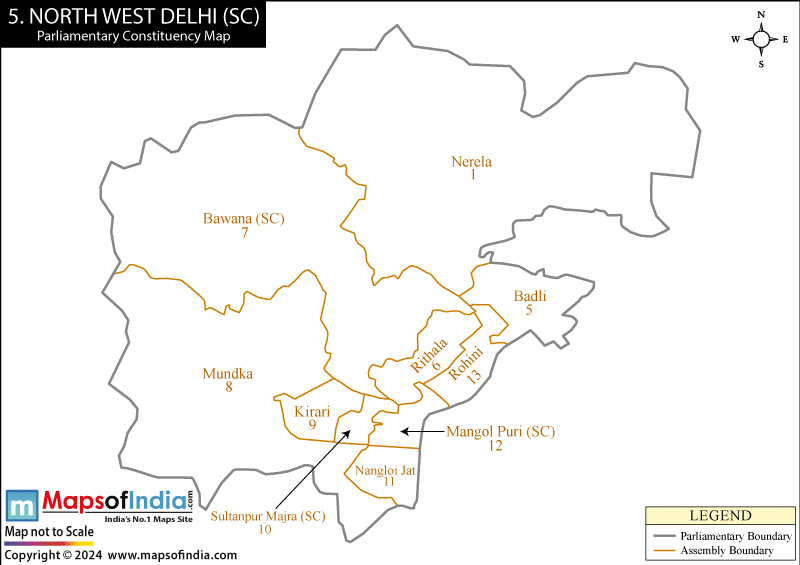 North West Delhi Parliamentary Constituencies