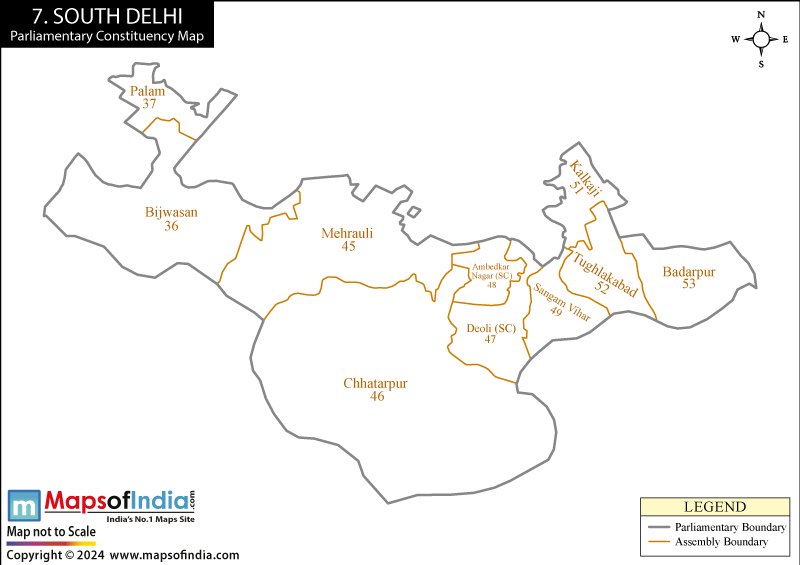 South Delhi Parliamentary Constituencies