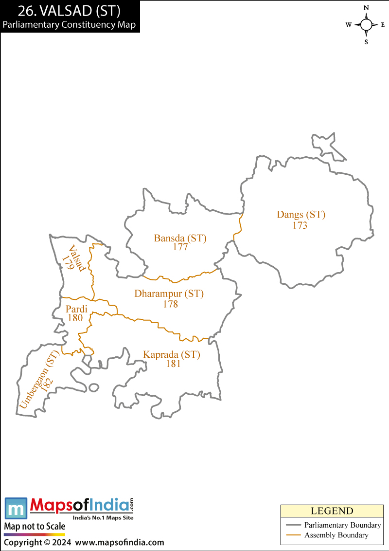 Valsad Parliamentary Constituency Map