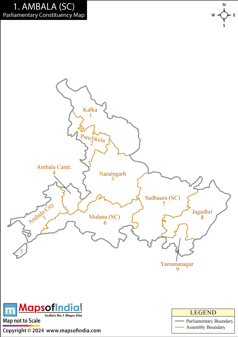 Ambala Constituency Map