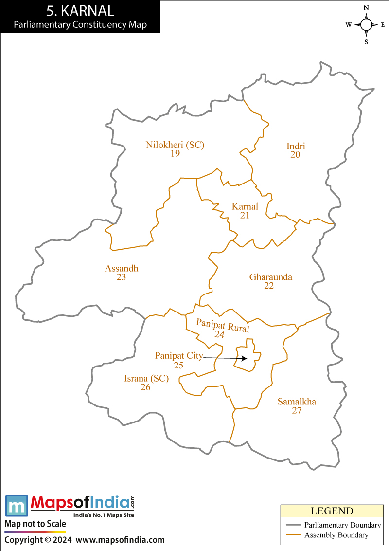 Karnal Constituency Map