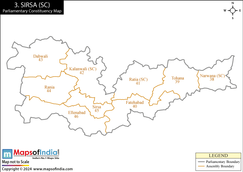 Sirsa Constituency Map