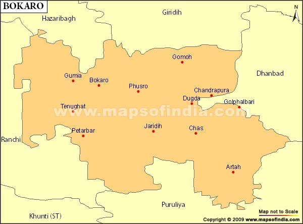 Bokaro In India Map Bokaro Election Result 2019 - Parliamentary Constituency Map And Winning Mp