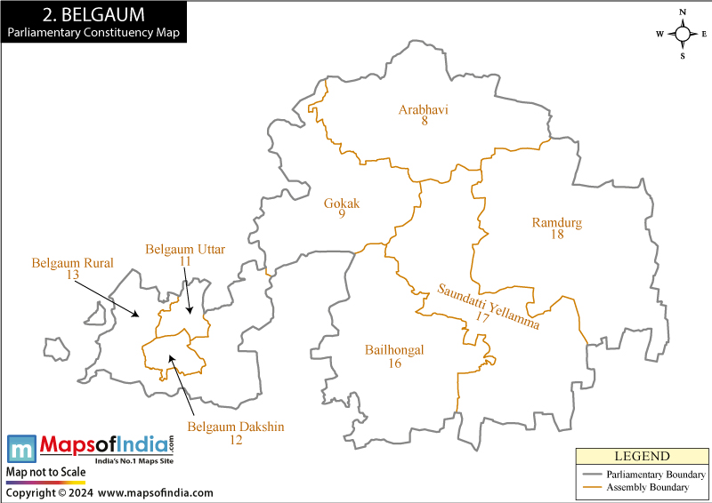 Belgaum Parliamentary Constituency Map, Election Results and Winning MP