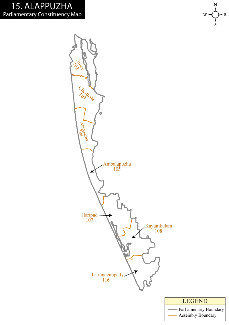 Alappuzha Constituency Map