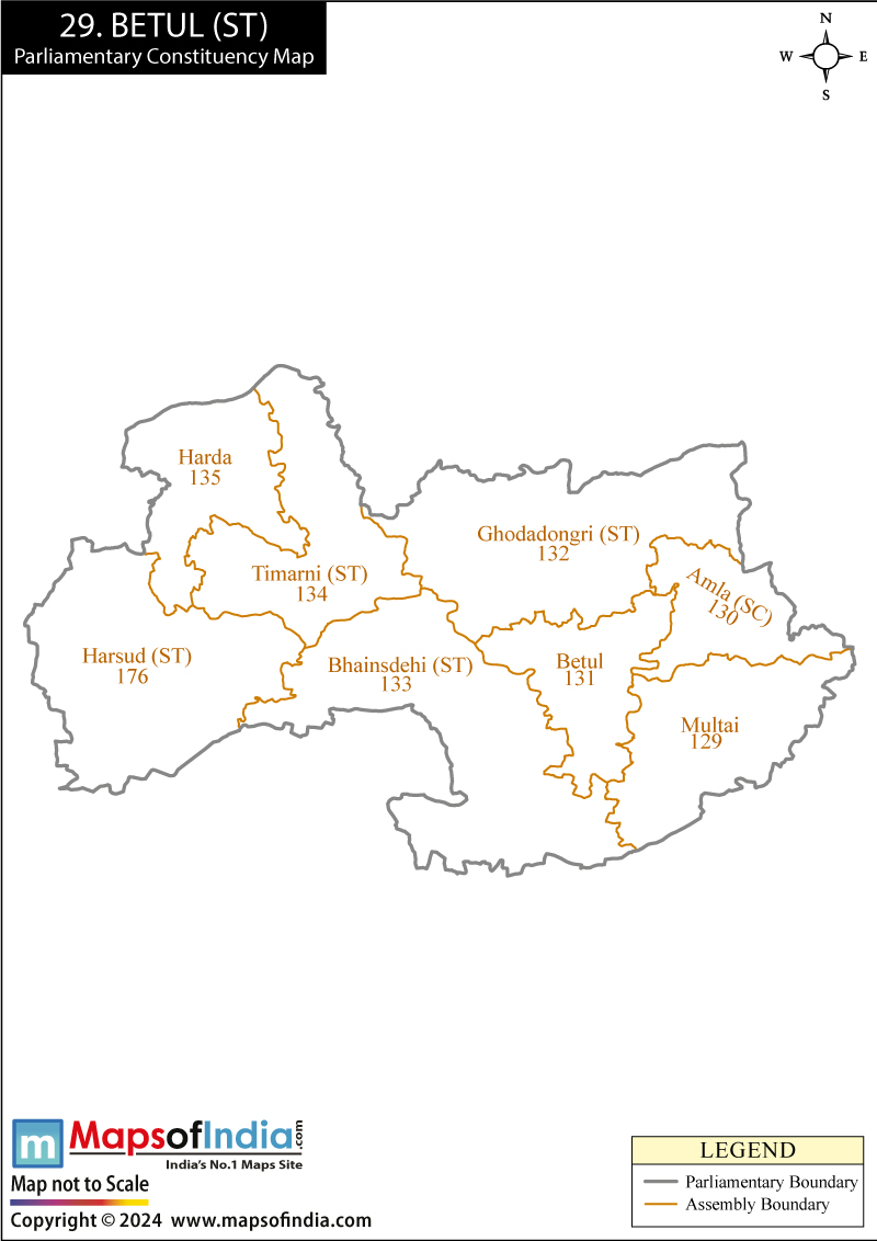 Betul Election Result 2024 Parliamentary Constituency Map and Winning MP