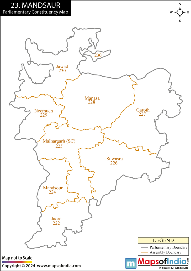 Map of Agra Parliamentary Constituency