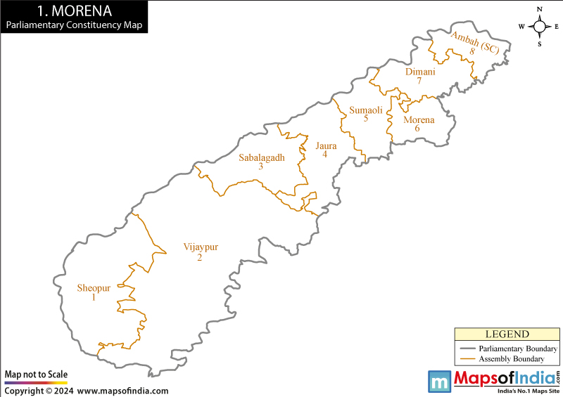 Map of Morena Parliamentary Constituency