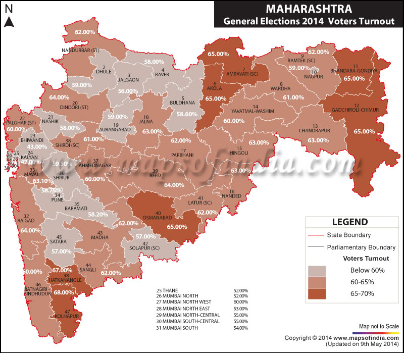 Maharashtra General (Lok Sabha) Elections 2014, Maharashtra