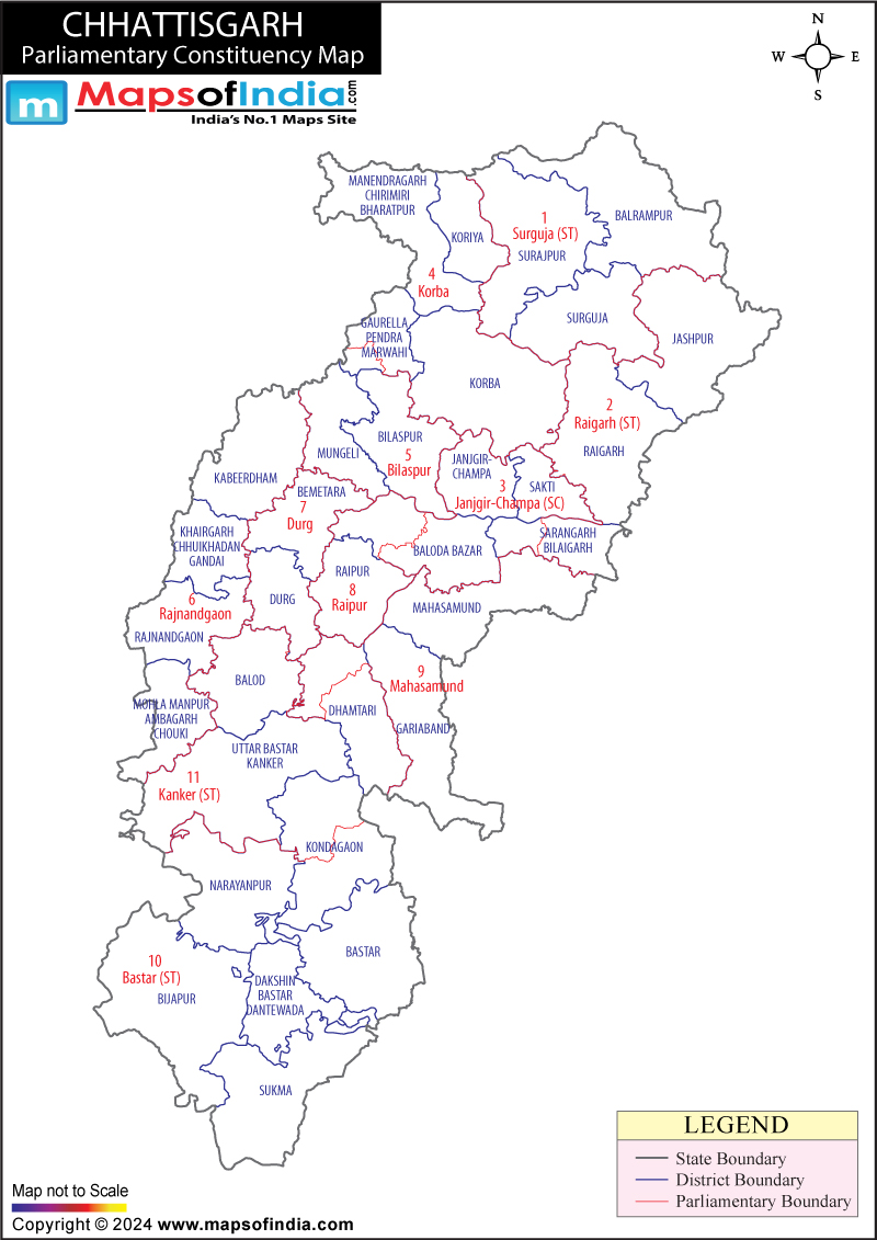 Chhattisgarh Parliamentary Constituencies