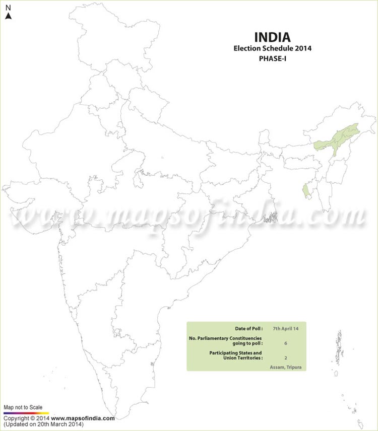 India Election Schedule 2014 Phase 1