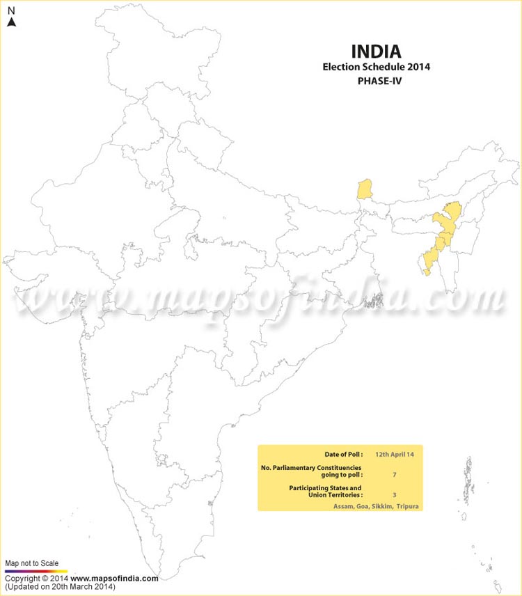 India Election Schedule 2014 Phase 4