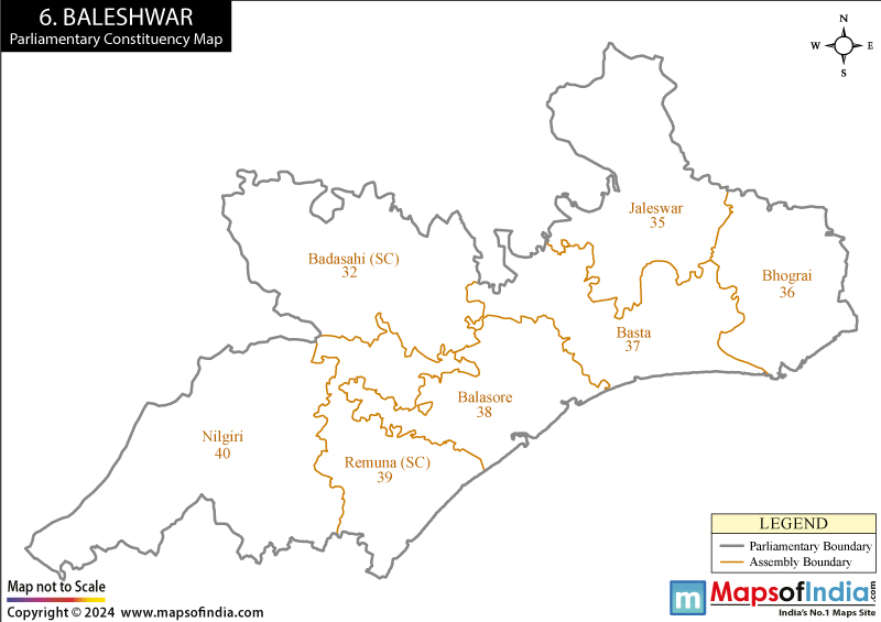 Balasore Constituency Map