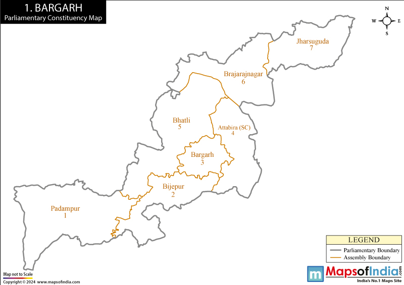 Bargarh Constituency Map