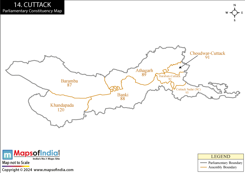 Cuttack Constituency Map