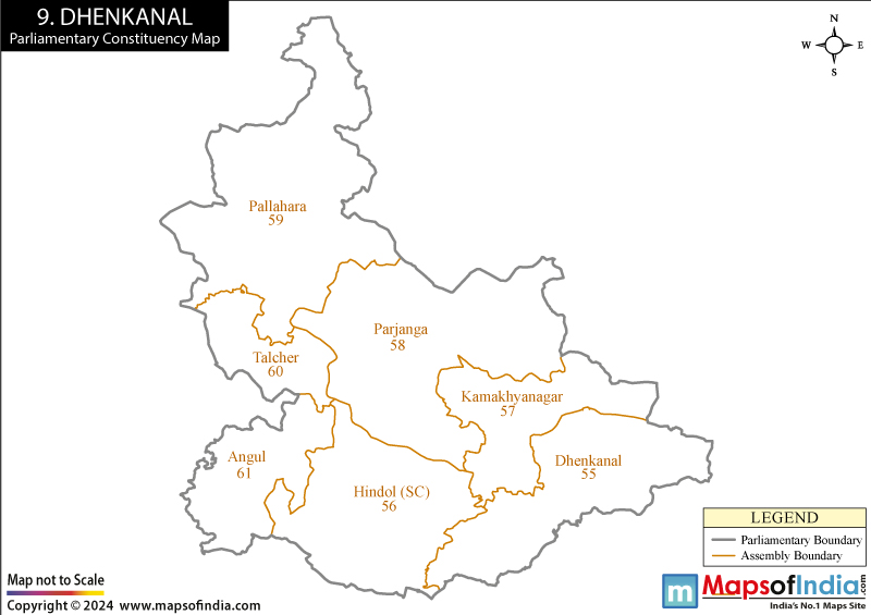 Dhenkanal Constituency Map