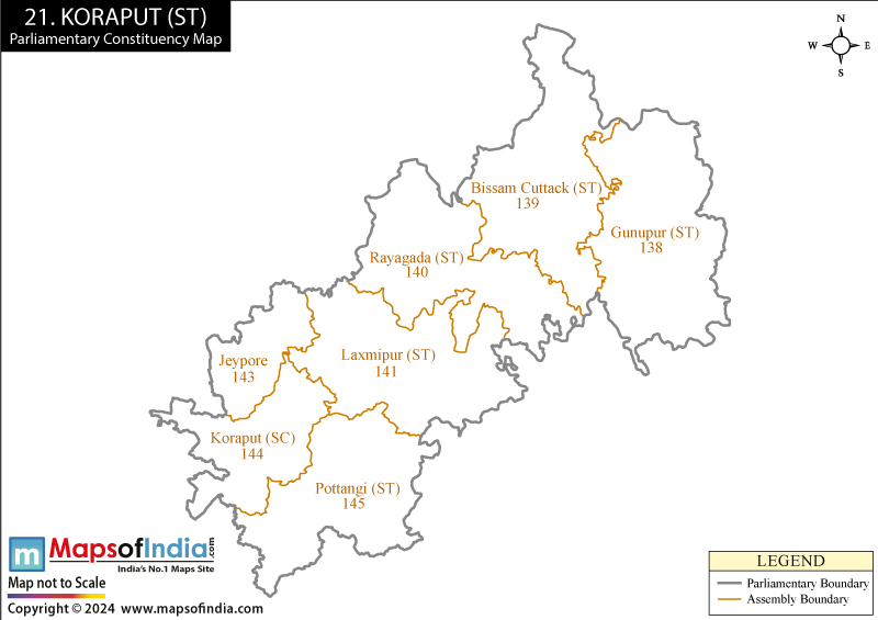 Koraput Constituency Map