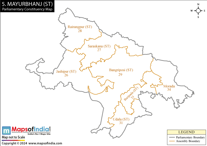 Mayurbhanj Constituency Map
