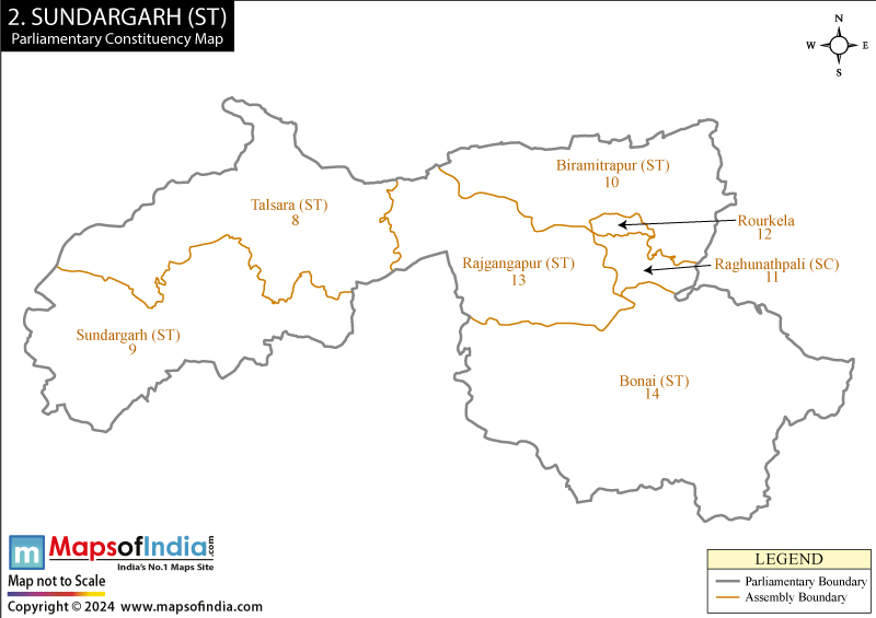 Sundargarh Constituency Map