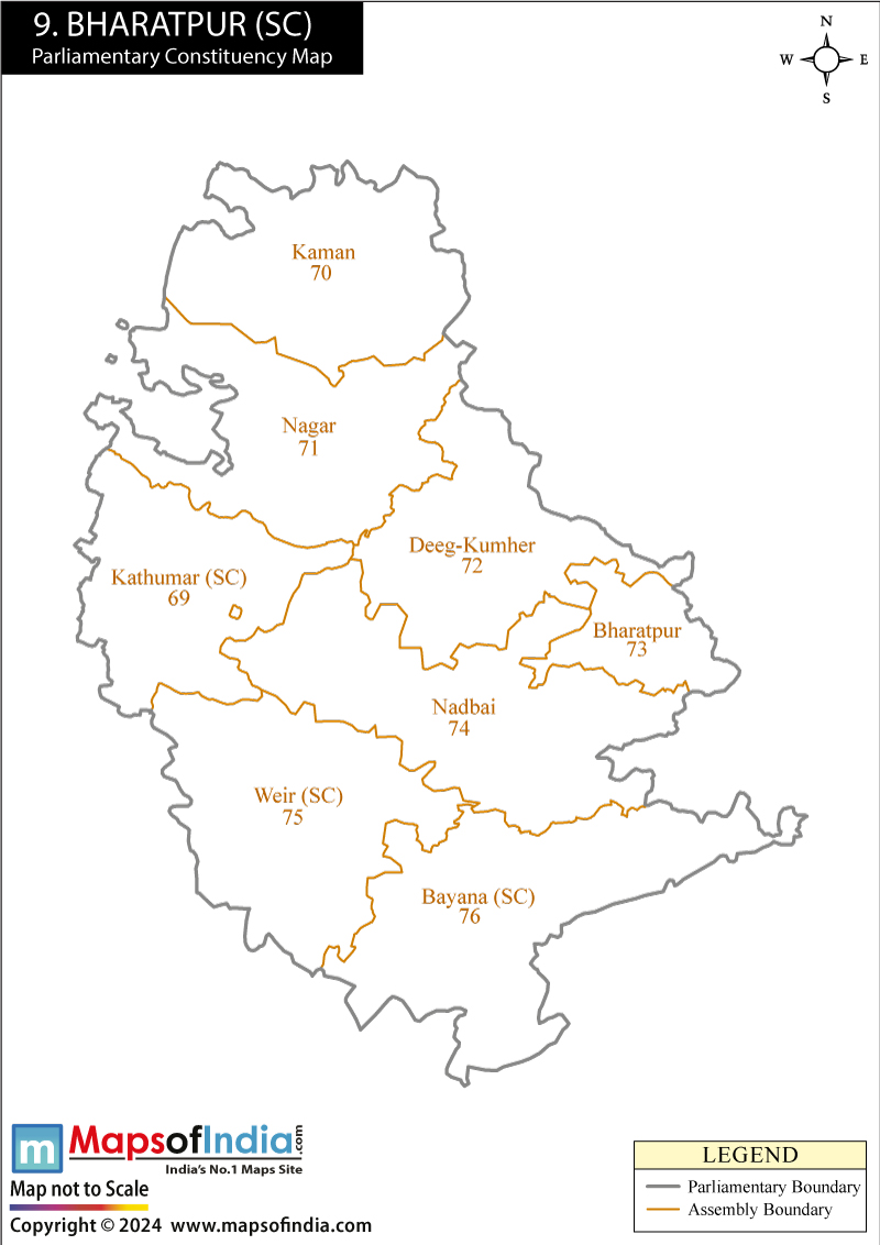 Bharatpur Election Result 2019 Parliamentary Constituency Map and
