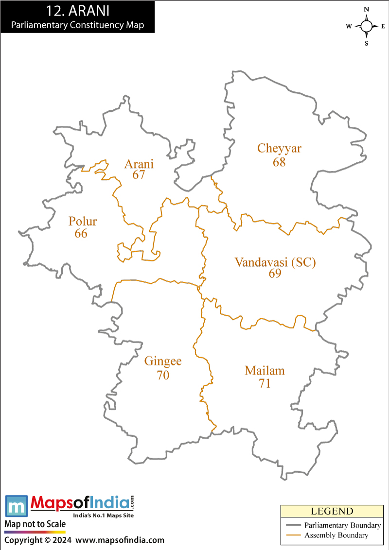 Arani Constituency Map