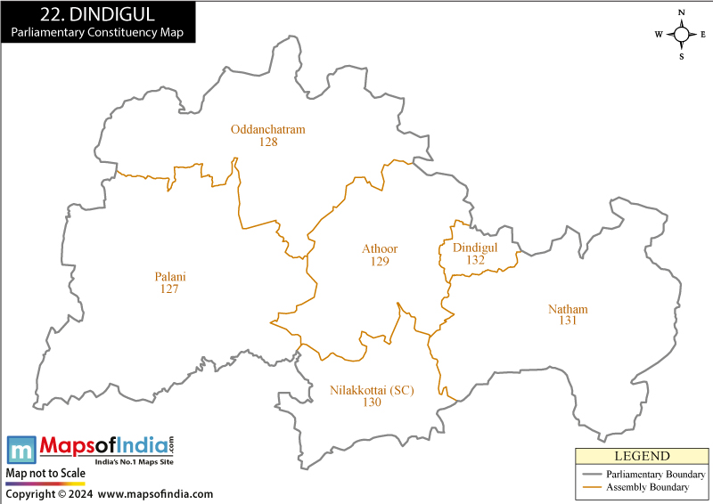 Dindigul Constituency Map