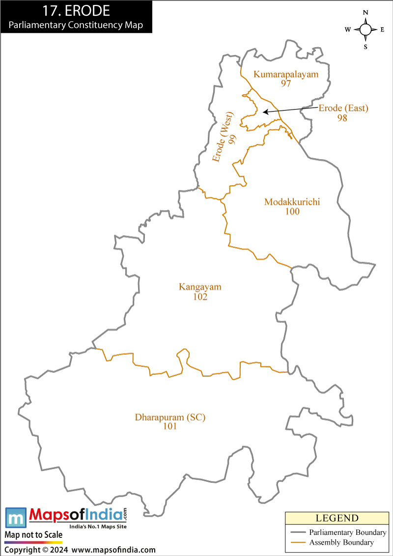 Erode Constituency Map