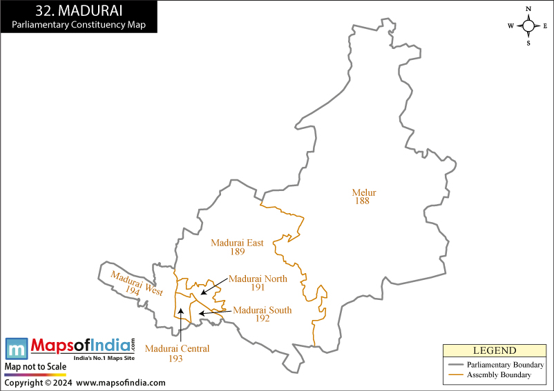 Madurai Constituency Map