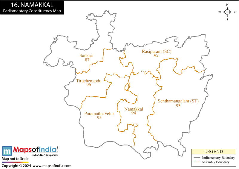 Namakkal Constituency Map