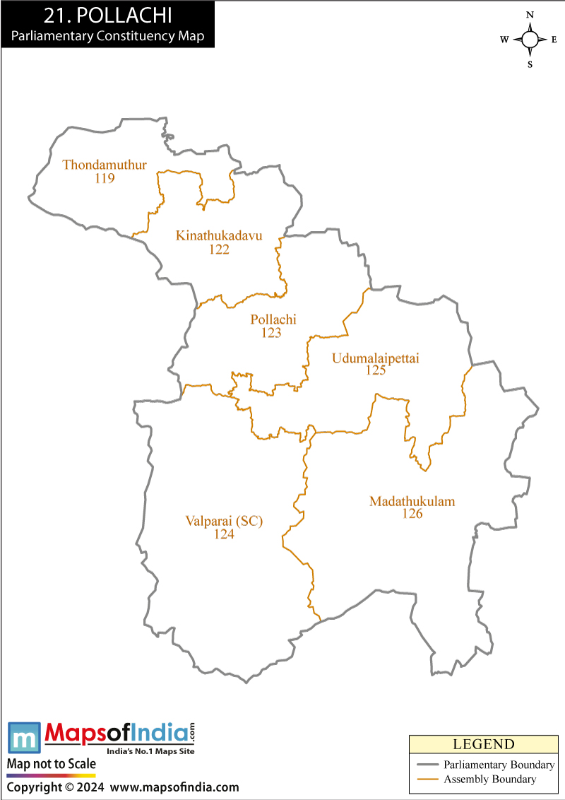 Pollachi Constituency Map