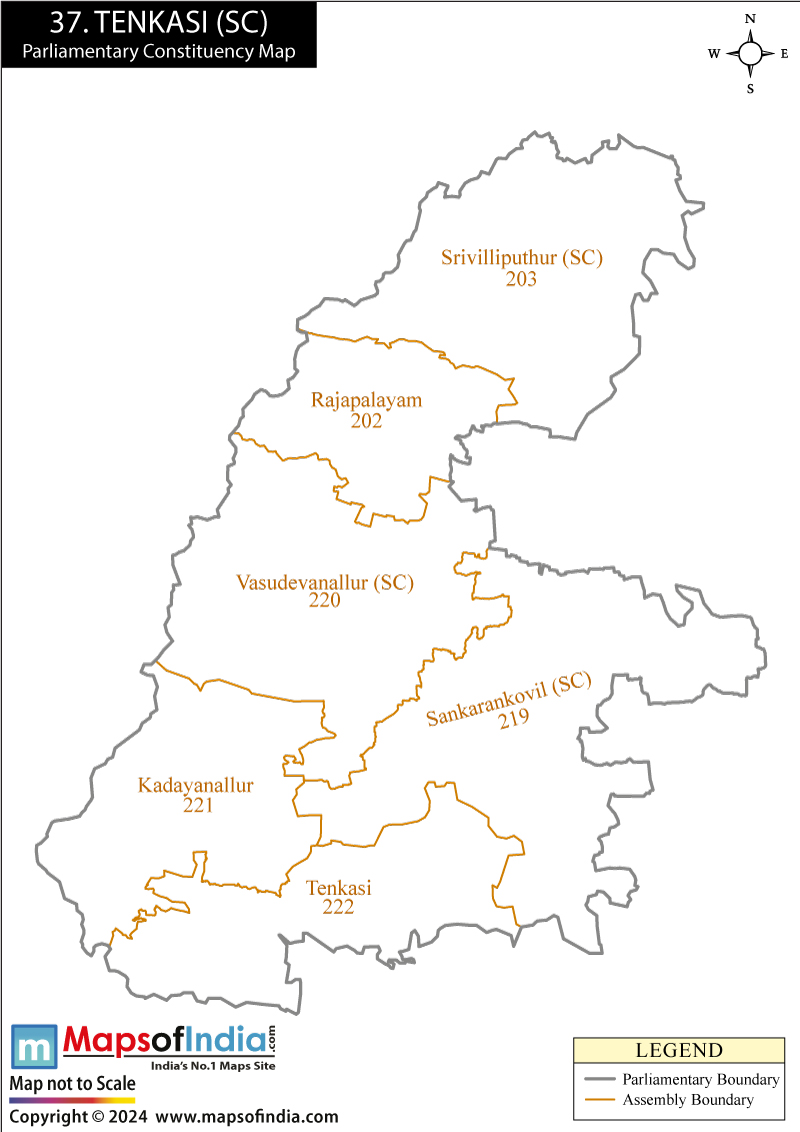 Tenkasi Constituency Map