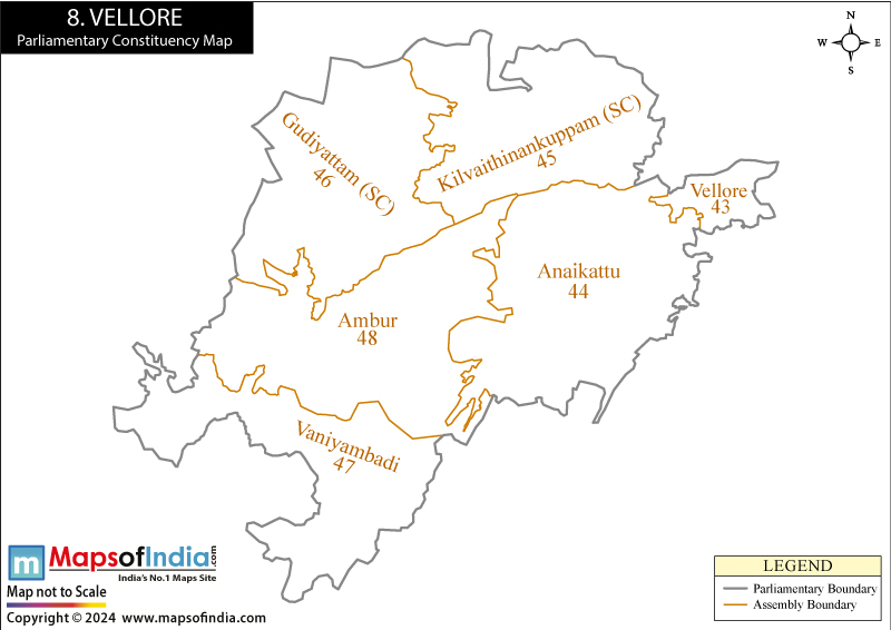 Vellore Constituency Map