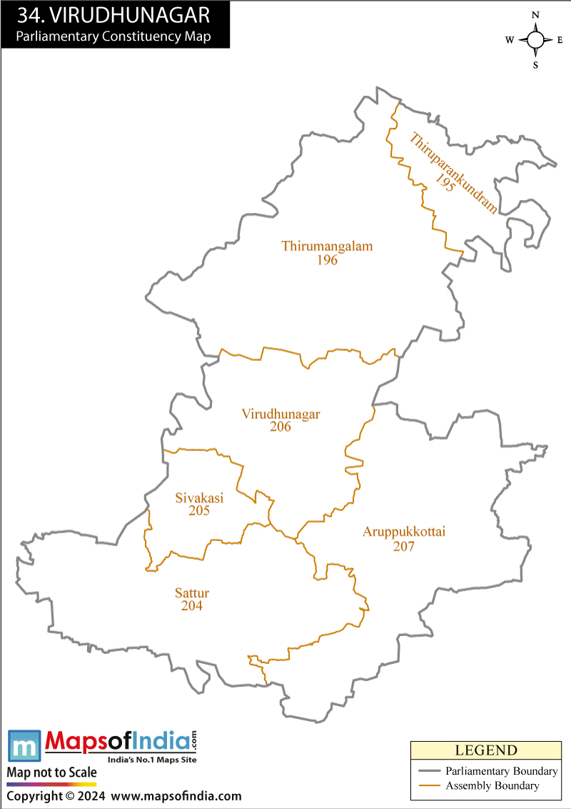 Virudhunagar Constituency Map