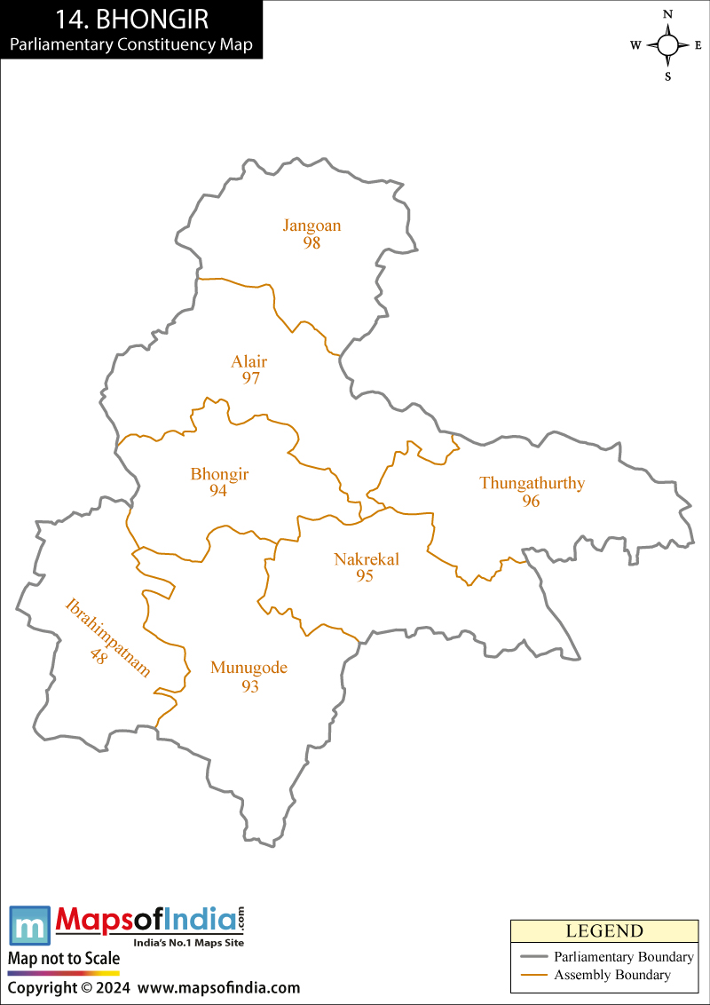 Bhongir Constituency Map