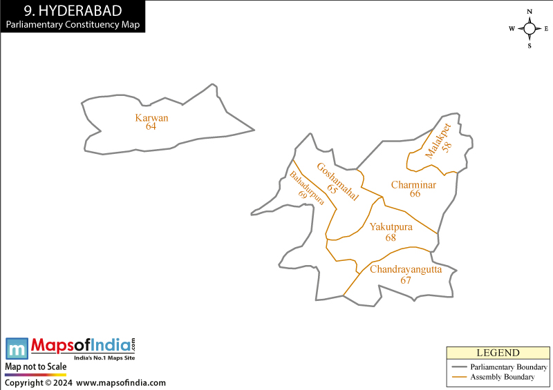 Hyderabad Constituency Map