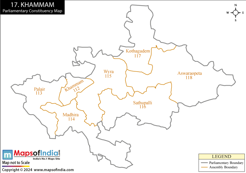 Khammam Constituency Map