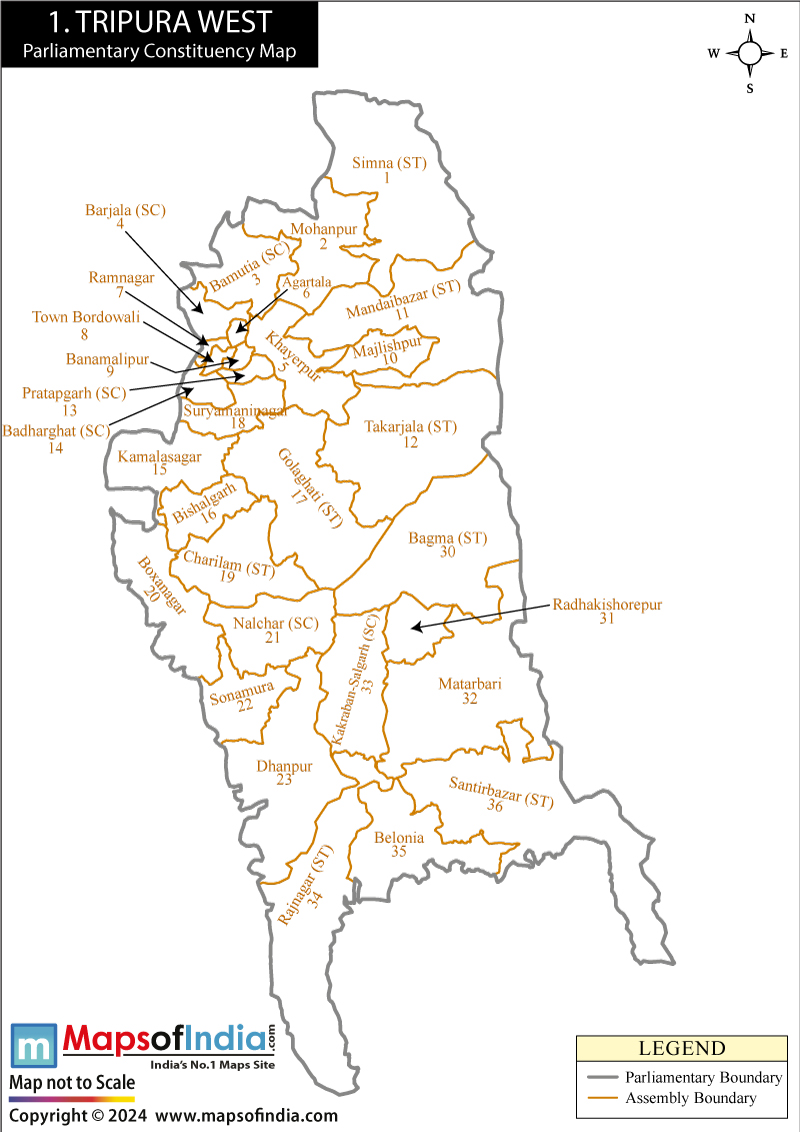 West Tripura Parliamentary Constituencies