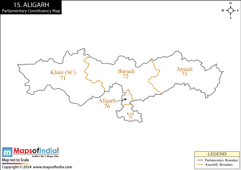 Aligarh Parliamentary Constituency Map