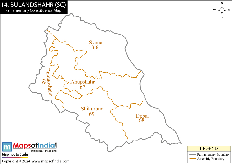 Bulandshahr In Up Map Bulandshahr Election Result 2019 - Parliamentary Constituency Map And  Winning Mp