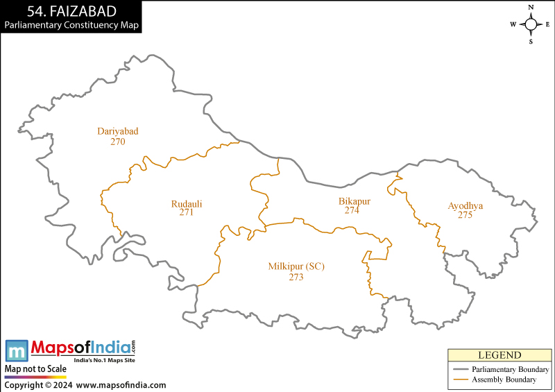 Faizabad In India Map Faizabad Election Result 2019 - Parliamentary Constituency Map And Winning  Mp