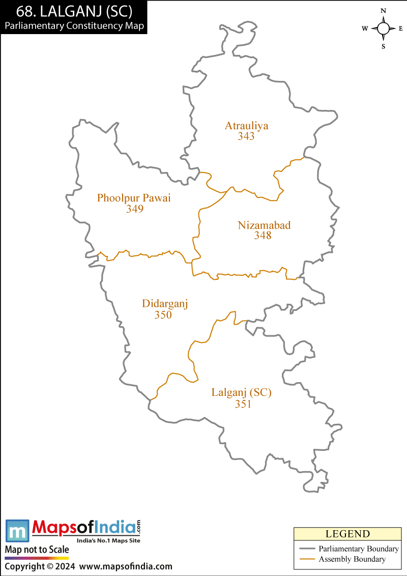 Map of Lalganj Parliamentary Constituency